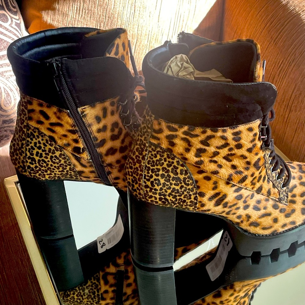 New cheetah print combat boots!